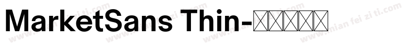 MarketSans Thin字体转换